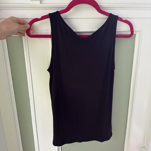 Eileen Fisher Womens 100% Silk Top Size PS Small Wine Minimalist Layering System - Picture 5 of 7